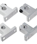 SK10 Linear Rail Kit With 10mm Shaft Support And Aluminum Frame Polished Rod Holder For Smooth Movement And High Precision Vertical Axis Guidance In CNC Machines And 3D Printers For DIY Makers, 4-piece aluminum