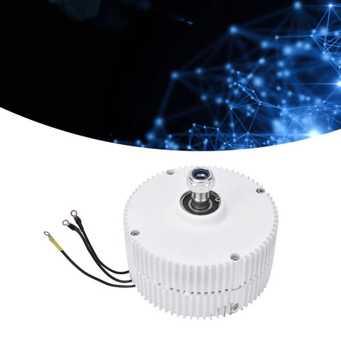 Cool 300-Watt Wind Generator With Precise Permanent Magnet Design For Tough Industrial Jobs, compact design view of generator components.