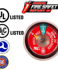 50 Pack 195 Psi Dry Chemical Fire Extinguisher Pressure Gauges UL Rated showing pressure dial with UL and ULC listings.