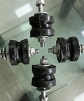 Four Piece Generator Rubber Mounts For Vibration Reduction And Noise Dampening Non Slip Foot Pads assembled view