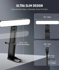 Bi Color Dual Monitor Light Bar With Stands For Home Office And Zoom Calls USB Powered LED Desk Lamp Model L10, ultra slim design