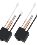 2 Pack All Metal Hotend Replacement for Kobra 3 and Kobra 3 V2 Combo 3D Printers, 0.4mm brass nozzle, silicone sock