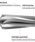 Close-up of 7 Degree Tapered Ball Joint Reamer One And One Half Inch Per Foot High Speed Drill Tool showing triflute design