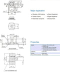 Technical diagram of 50 Pcs IPX UFL SMD SMT Solder For PCB Mount Socket Jack Female RF Coaxial Connector Pack Ideal For Antennas Wireless LAN Devices