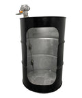 55 Gallon Pneumatic Agitator Bung Mount Tank Drum Mixer With One Eighth HP Air Motor 6 Inch Propeller inside black drum