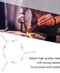 Ten Pack K Type Thermocouple Temperature Sensor Line for 0 to 600 Celsius readings shown near soldering process