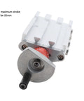 Hardcore Cross Slide For Mini Lathe Y And Z Axis Milling Attachment, 32mm stroke, precision metal tool showing adjusting dial.