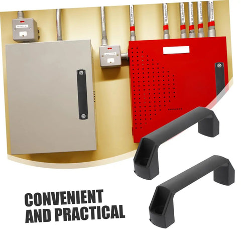 Heavy Duty Aluminum Chest Pull Handle 2 Pack Rock Solid Toolbox Grip For Industrial Cabinets Shock Resistant Surface Mount Hardware With No Fuss Setup For Daily Grind Jobs