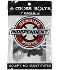 Black 1 Inch Allen Skateboard Bolt For Trucks Replacement Hardware Pro Grade Durable Allen Bolt package with logo
