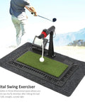 Game-Changing Golf Swing Trainer With Digital Screen Practice Mat And Voice Coach 360 Degree Rotating Swing Exerciser