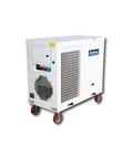 No Sweat 12 Ton Portable Air Conditioner 135000 BTU Indoor Outdoor air cooled unit on wheels for easy mobility.