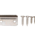 Mounting bracket and screws for Cabinet Door Push Button Latch Kit With Zinc Alloy Lock For RV And Motorhome Durable Black Cupboard Latch