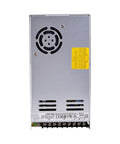 Built Tough 12 Volt 29 Amp 348 Watt Industrial Power Supply With Universal 90 To 264 VAC Input For LED Displays And Telecom Systems, rear view.