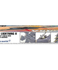 Box of F-35A Lightning II Model Kit 1 To 72 Scale With 143 Parts, Skill Level 4, showing detailed aircraft design photos