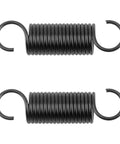 Beefy Heavy Duty Two Point Five Inch Short Hook Recliner Springs For Couch And Sectional Repair No Fuss Furniture Fix Fast Swap Replacement Coils Two Pack Reliable Steel Build, black metal coil springs.
