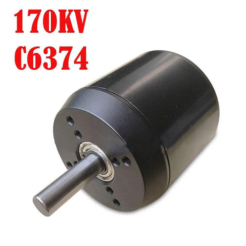 170KV Sensored Belt Brushless Motor for Electric Skateboard Longboard, Beefy 2900W Peak Power, High Efficiency, side view