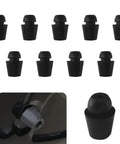 Heavy Duty Rubber Door Damper Buffer Pads For Cars Slam Silencer Bumper Cushions in black, perfect for paint protection and quick installation.