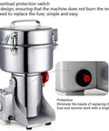 Fully Automatic 2000G Electric Grain Mill Grinder Swing Type Pulverizer with air overload protection switch