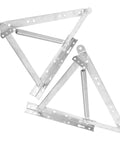 Heavy Duty Triangular Spring Hinges For Sofa Beds And Home Storage Foldable Lift Up Steel Hinges in silver color