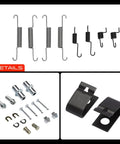 Heavy Duty Rear Side Drum Brake Hardware Kit For Honda Cr-V 2007-2016 Fits Acura Rdx 2013-2018 Premium Replacement Parts, springs and clips