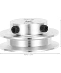 Built Tank Tough Aluminum Single Groove V Belt Sheave With Fixed Bore For 6Mm Synchronous Drives showing size and design.