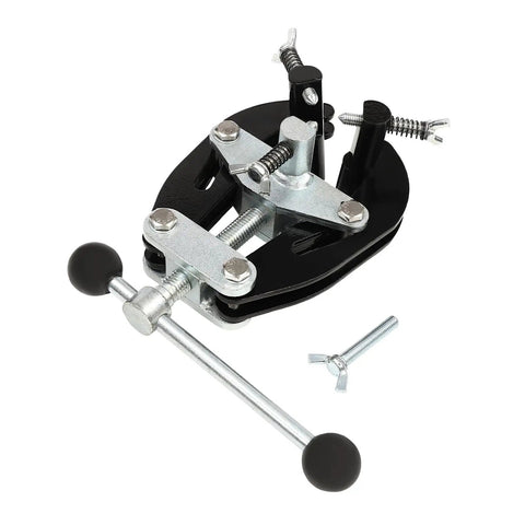 Solid Steel Pipe Alignment Clamp Model A1 Welding Positioner Tool for accurate tack, featuring clamp handles and a compact design.