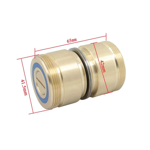 Waterproof Roller Guide Assembly For EDM Wire Cutting Machines High Precision Roller And Bearing Pulley Kit L Parts, gold tone, 65mm length, 42mm diameter