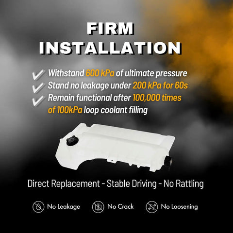 Heavy Duty Coolant Reservoir Tank Fits Volvo VNL VNM VHD 2008-2024 and Mack Pinnacle CXU CHU Anthem TD700 GU5 GU7 GU8 with features
