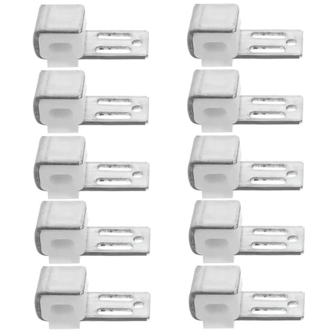 50 pack of iron hook buckles and sectional connectors designed to lock down loose couch springs and keep your space feeling fresh.