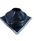 Heavy Duty EPDM Pipe Flashing For 9 To 20 Inch Pipes Square Black Roof Jack Boot With Aluminum Collar Flexible Roof Seal