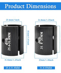 Lightweight Aluminum Alloy Bike Handlebar Shim Conversion Spacer 25.4mm To 31.8mm For MTB Cycling Black CNC Machined
