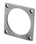 Heavy Duty Stainless Steel Threaded Mounting Plate With Precise M4 Screw Holes Rock Solid 39 X 39mm robotics fixing bracket with circular cutout.