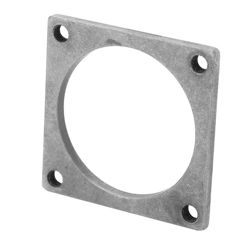 Heavy Duty Stainless Steel Threaded Mounting Plate With Precise M4 Screw Holes Rock Solid 39 X 39mm robotics fixing bracket with circular cutout.