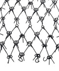 Close-up of galvanized mesh from Ultra Heavy Duty ATV UTV Field Surface Leveling Drag Mat With Zinc And Steel Build Five Feet By Four Point Five Feet