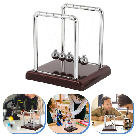 Cradle Pendulum Balls Physics Teaching Gadget For Home Office And Classroom, Newtonian Energy And Momentum Demonstration.