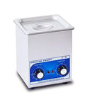 Super Power Industrial Grade Ultrasonic Cleaner With Digital Timer And Heating, 2L stainless steel tank, compact design.