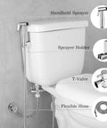 Handheld Bidet Sprayer Kit For Toilet With 57 Inch Hose Adjustable Water Pressure Control Bathroom Jet Sprayer Attachment details
