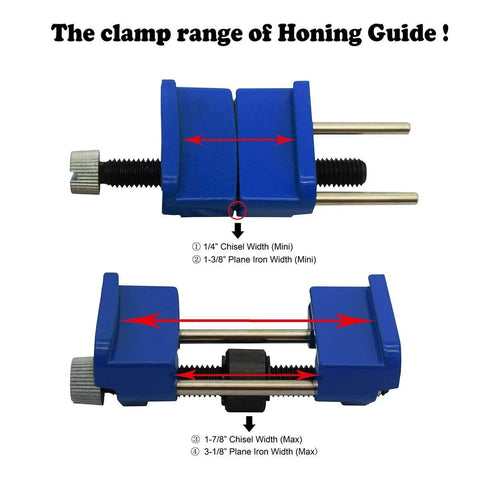 Precision Honing Guide Sharpening Jig For Chisels And Planer Blades Fixed Angle Knife Sharpener with clamping holder view