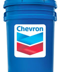 Blue 5 gallon pail labeled for Rust And Oxidation Lubricant ISO 68 For Industrial Machinery Heavy Duty Metal Protection