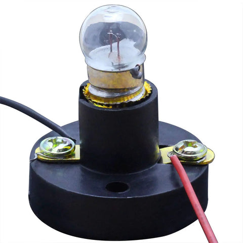 Close-up of 25 Pack E10 Mini Bulb Holders For LED Halogen And CFL Bulbs Screw Type Light Socket Mounting Bracket