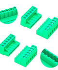 Two Sets 5.08mm Phoenix Screw Terminal Connector Set For PCB No Soldering Required Green PCB Board Four Connectors Total