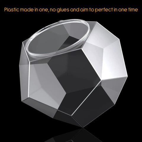 Large Capacity 12 Sided Polygon Coffee Pods Holder Go To For Nespresso VertuoLine Capsules Elegant Durable PET One Piece Organizer