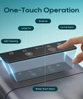One-touch control panel on Countertop Ice Maker With 1.5L Water Tank Delivers Bullet Ice In 6 Minutes Turbo Fast Two Ice Sizes Self Cleaning.
