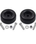 Heavy Duty 2.5 Inch Ramp Door Rubber Bumpers For Trailers With Screw And Washer Kits, High Density Durable Pads To Protect Trailer Backs From Harsh Weather Damage And Wear And Tear. Two rubber bumpers with bolts and washers