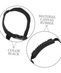 Grip Ready Scuba Tank Retainer Band and Carry Strap for Diving Cylinders Wear Resistant and Secure Binding, Black Canvas Rubber