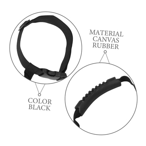 Grip Ready Scuba Tank Retainer Band and Carry Strap for Diving Cylinders Wear Resistant and Secure Binding, Black Canvas Rubber