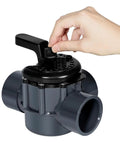 Hand adjusting 2 Inch 3 Way Diverter Valve for Ground Pool and Spa Systems Replace Part 263028 3 Port Valve With Flexible Flow Control