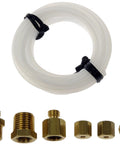 Universal Mechanical Oil Pressure Gauge Installation Kit For Easy No-Fuss Fit And Accurate Readouts, 7-902 Compatible, Durable Components, Flexible Routing, Includes Installation Hardware And ASE Certified Technical Support; coiled tubing and brass fittings