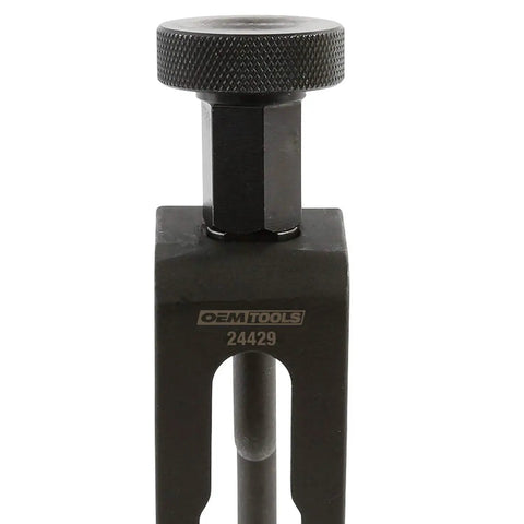 Close-up of Ford 3-Valve on-vehicle spring compressor tool OEMTOOLS 24429, designed for Ford 4.6L and 5.4L engines