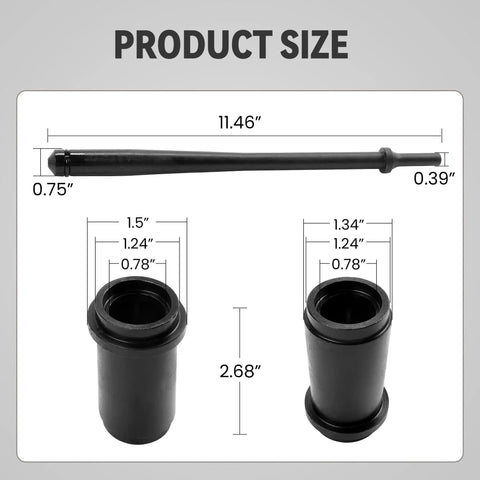 Heavy Duty Pneumatic Bushing Drive Tool For Removing And Installing 1-3/8 Inch Bushings size dimensions illustration